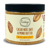 Cacao Nibs Date Almond Butter - 16 oz - Debby's Bites